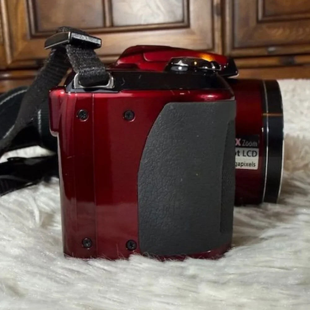 Nikon Red COOLPIX L120 14.1 MP Digital Camera + Travel Storage Bag